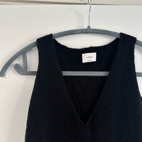 Aritzia Wilfred Ribbed Sweater Dress, Like New - Picture 3 of 5